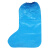 DYQT一次性鞋套雨天防水长筒室外骑车防滑塑料加厚耐用高筒养殖场靴套 20只 蓝色加厚款 长筒/防水不湿鞋 均码
