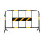 坚冠 铁马防护栏带牌款 1*1.5米黑黄色 可移动护栏围挡市政景区道路隔离警示栏 交通设施马路护栏 10个装