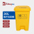 途百医疗垃圾桶30L医院诊所实验室专用废物黄色污物桶商用带盖 脚踏款