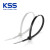 KSS尼龙扎带耐低温耐寒扎线带UL认证进口凯士士黑色/白色扎带绑带 黑色 CV-200B（4.6*200mm）100条