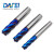 DAFEI65度4刃铣刀蓝色纳米涂层四刃平底刀CNC立铣刀锣刀钨钢铣刀合金1.0*4*3*50