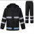 谐晟 加厚反光分体式雨衣套装 环卫交通执勤救援防雨防雪服 黑色套装 170