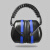 OEMG隔音耳罩降音睡觉专业防噪音学生睡眠用学习工业耳机神器 头箍（加强版）：黑色+蓝色