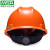 梅思安V-Gard安全帽 ABS/PE超爱戴一指健安全帽 建筑工地电力施工新国标安全帽 橙色（标准款） PE-一指健