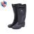 威姆仕高筒防滑卫生水靴耐磨保暖雨靴可拆卸棉套 黑色 45