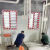 PE保护膜胶带定制无痕厨房防水自粘地面装修红白成品铝合金门窗 红白条-适合铝合金门窗 宽8cm*长100m