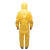 杜邦防护服防化服C级升级Tychem2000防护服防酸碱服带帽连体服防尘服 黄色 XL 
