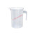 量桶 塑料量杯带刻度的大量桶毫升计量器容器克度杯奶茶店带盖透 200ml-pc量杯 (黑白双刻度