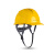 德威狮安全帽工地工人施工加厚国标ABS安全盔防护领导监理印字 欧式ABS黄色