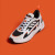 阿迪达斯 （adidas）「波波鞋」OZWAVE2.0厚底休闲老爹鞋男女 黑色/白色/橙色 35.5 215mm