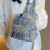 酷奇袋鼠（KUQIDAISHU）双肩包2024新款迷你小背包女士潮时尚书包女生大学生背包 浅蓝色