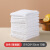 吧台清洁抹布厨房餐厅毛巾小方巾吸水擦桌布白色咖啡色奶茶店专用 白色（普通款）方巾28*30cm 10张