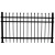 铁艺围墙护栏庭院学校栏杆小区花园别墅栅栏农村户外院墙 普通款10米高3米长3横梁1米价格