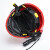 抢险救援头盔 消防头盔 统型ABS 应急救援帽 防砸耐冲击 防火地震 红色头盔+灯架+手电