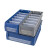箱大王 Xlj-17 塑料分隔式零件盒 货架收纳箱物料盒 蓝色 小4号（600*110*90）