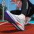 361°碳板跑鞋男透气减震防滑中考体育专用鞋运动鞋女学生田径跑步鞋 电3C-白彩虹2306 45