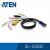 ATEN 宏正 2L-5303U 工业用3米USB接口切換器线缆 提供HDB,USB及音源信号接口(电脑端) 三合一(鼠标/键盘/显 示)SPHD及音源信号接口(KVM切換器端)