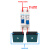 电动车双电瓶切换空开 直流断路器60V72V84V两进一出电池转换开关 转换开关40A