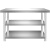 定制不锈钢工作台桌子定制厨房车间加厚操作台商用切菜台打包荷台 长100厘米宽40厘米高80厘米一层