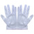 博尔雅 四指条纹手套双面条纹手套BEY-3009导电丝手套 白色 1200双/袋 L