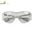 代尔塔 时尚贴面透明眼镜 白色透明 10个装 防冲击防尘防雾 安全骑车眼镜 101128