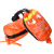 亚斯安救生绳包水上救援装备救生圈安全绳抛投可漂浮水面抛绳包袋 橙色绳包 10毫米31米