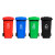 商用户外物业环卫挂车桶分类大容量垃圾桶240升加厚垃圾桶120L 120升特厚挂车款黑色其他垃圾