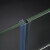海斯迪克 HKQS-75 阳台玻璃门窗密封 防风淋浴房防水硅胶条 h型夹6mm（1米）
