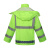 齐力安 分体式雨衣套装交通路政环卫反光衣 荧光绿上衣+黑裤子 XL
