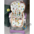 爱音儿童适合Aing爱音002S儿童餐椅坐垫原定制厂婴儿餐椅防水套座垫套 超软PU皮质卡通狮子坐垫全新配