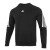 阿迪达斯（adidas）男装卫衣 新款运动服跑步训练健身长袖透气棉质圆领休闲套头衫 HJ7846/黑色/经典三条纹 M/175