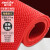 金诗洛 KZYT15 S型PVC镂空地毯 塑胶防水泳池垫浴室厕所防滑垫 加密6厚0.9m宽*1m红色