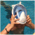 潜水面罩浮潜三宝全干式呼吸管全脸防水泳镜面镜成人儿童游泳装备 旗舰款黑色S/M