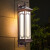 烁室（SUOSHI）户外新中式防水防尘外墙庭院壁灯 LED过道走廊楼梯门口壁灯C5015 咖色58CM高-太阳能两用款