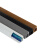 艾思欧 PVC墙角线槽 明装直角隐形阴角三角扇形走线槽 2.4cm黑色配件6个（各一个） 单拍不发 ASOL0031