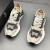 JEPSEN欧洲站男鞋复古运动鞋2023新款小众溶解鞋男士增高老爹鞋 黑色 38标准皮鞋码