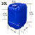 螺丝侠化工桶塑料桶25kg10L20升30公斤级废液方桶储水桶带盖酒油桶 25L加厚蓝色方桶