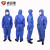 征战虎  固安捷 GAJ1000 防护服（蓝）防辐射性颗粒物 防化服工作服 喷漆服 防尘服 M