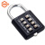 金固牢 安全密码锁 更衣柜锁 工具箱锁 8位按键固定挂锁 黑色 KZS-399