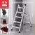 艾瑞科家用折叠梯人字梯楼梯踏步板加厚安全便携多功能工程登爬楼梯 碳钢复古红加厚五步梯