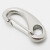 海斯迪克 gnxy-11 304不锈钢 弹簧钩 蛋形钩 弹簧扣 钥匙扣 快挂钩 40mm(5个) 