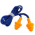 橙央（CHENGYANG）耳塞防噪音工业 工业防噪音工厂耳塞隔音工作机器抗噪防护用带线 黄色10副