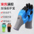 发泡透气手套 耐油防滑工地搬运喷涂作业干活乳胶工作手套 发泡加强指荧光绿 12双