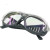自动变光电焊面罩眼镜电焊防护面屏头戴式氩弧焊焊工帽烧焊接防护 BX-5黑色面罩+墨绿眼镜1副