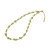 温似俞碎石淡水珍珠项链设计感橄榄石水晶法式复古不规则森系春夏锁骨链 橄榄绿项链