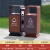 户外垃圾桶不锈钢市政公园景区商用金属果皮箱小区环卫分类垃圾箱 G-1款镀锌板双分类