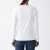 无印良品 MUJI 女式 弹力罗纹编织 圆领长袖T恤 BBC03A1S 白色 S