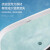 SSWW浪鲸卫浴 独立式浴缸一体成型亚克力家用成人卫生间浴池椭圆形 1.6米空缸【白色】