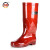 上海牌 702 高筒雨靴 劳保胶鞋防护靴防水鞋雨鞋PVC雨靴 茶色43码