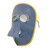 自动变光电焊面罩眼镜电焊防护面屏头戴式氩弧焊焊工帽烧焊接防护 自动变光蓝顶款